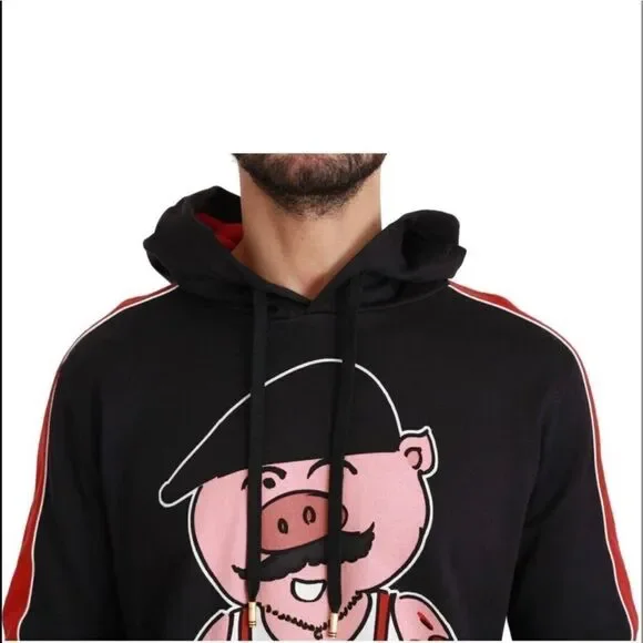 DOLCE & Gabbana SICILIANO PIG HOODIE Ltd Ed Collectors Scandal Dressy Sweatshirt - Picture 4 of 13